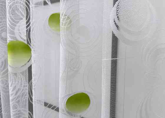 Тюль жакард VR-Textil № 1882т Арка на кухню колір білий 500х150 см (53-0082) Київ