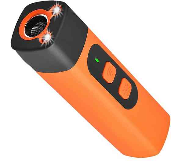 Ультразвуковой отпугиватель собак Ultrasonic DR005 с фонариком Type-C Оранжевый Винница