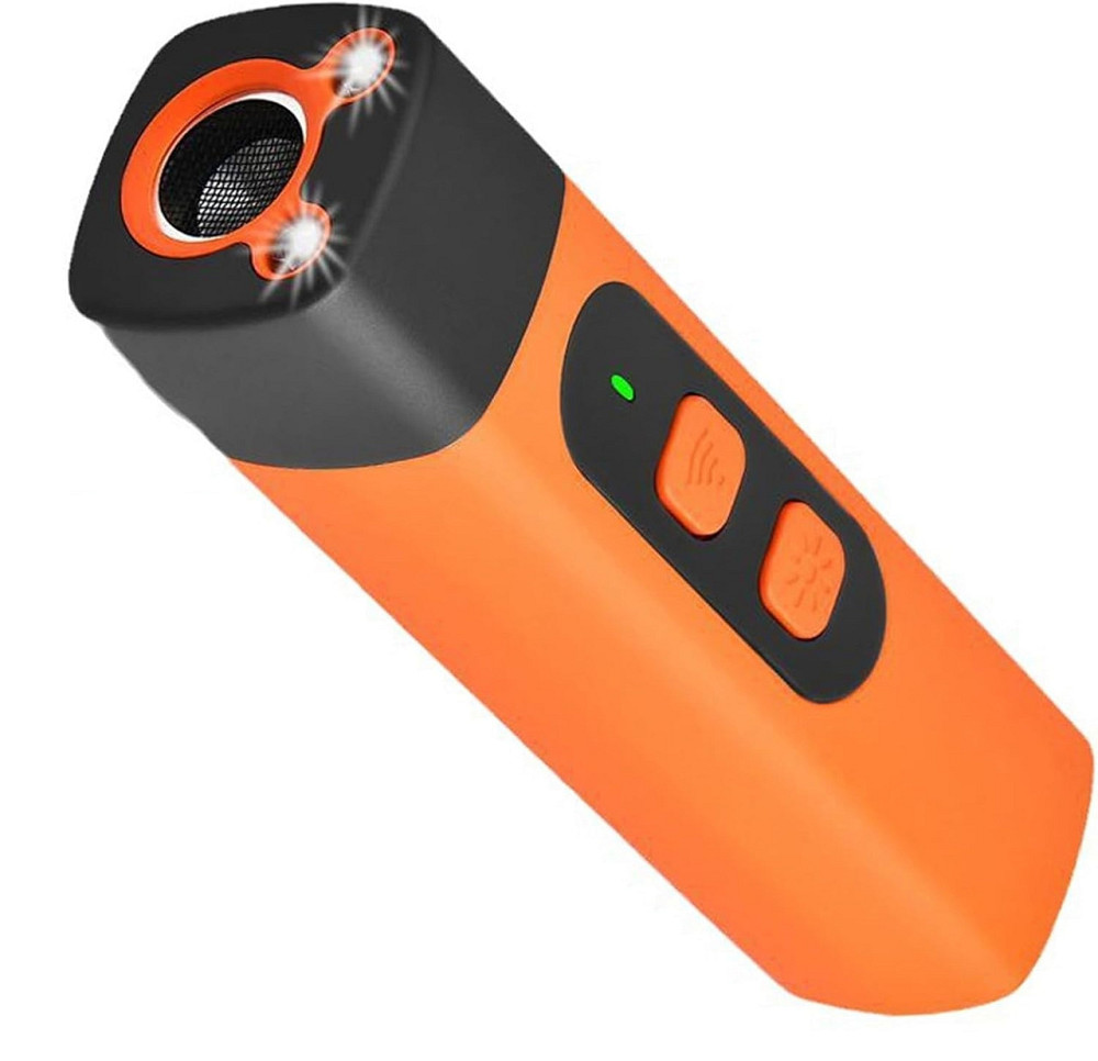 Ультразвуковий відлякувач собак Ultrasonic DR005 з ліхтариком Type-C Жовтогарячий Вінниця - фото 1