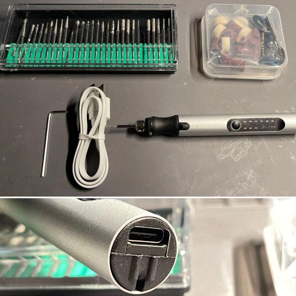 Ручка гравировочная аккумуляторная JangKlife E-108 с набором насадок Винница - изображение 5