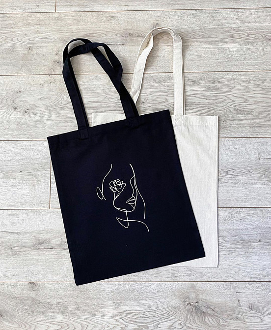 Еко сумка-шопер з арт картинкою Бежевий Чернівці - фото 1