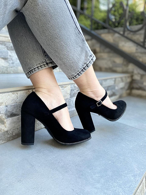 Туфлі жіночі STILLETA чорні еко-замша каблук 9см 36р (A087B-M1373-1) Коломыя - изображение 5
