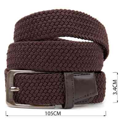 Ремень Vintage Текстильный мужской Коричневый (20523) Винница