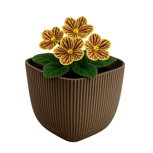 Вазон Mergan 1,8л квадратний коричневий ELIF Житомир - изображение 5