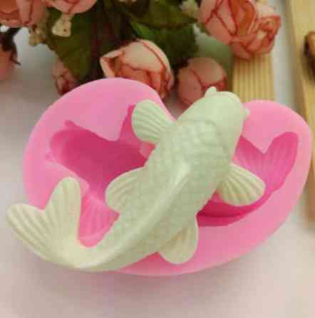 Молд силіконовий риба 70 на 45 мм рожевий Київ