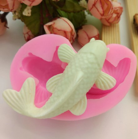 Молд силиконовый рыба 70 на 45 мм розовый Киев - изображение 4