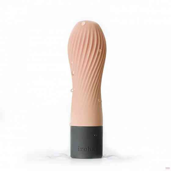 Мини вибратор нереалистичный Zen Iroha Tenga, медицинский силикон, персиковый Sex Aura Киев