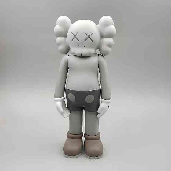 Статуэтка KAWS Companion серого цвета 18 см — дизайнерская фигурка для интерьера, коллекционная игрушка в стиле арт-той Киев