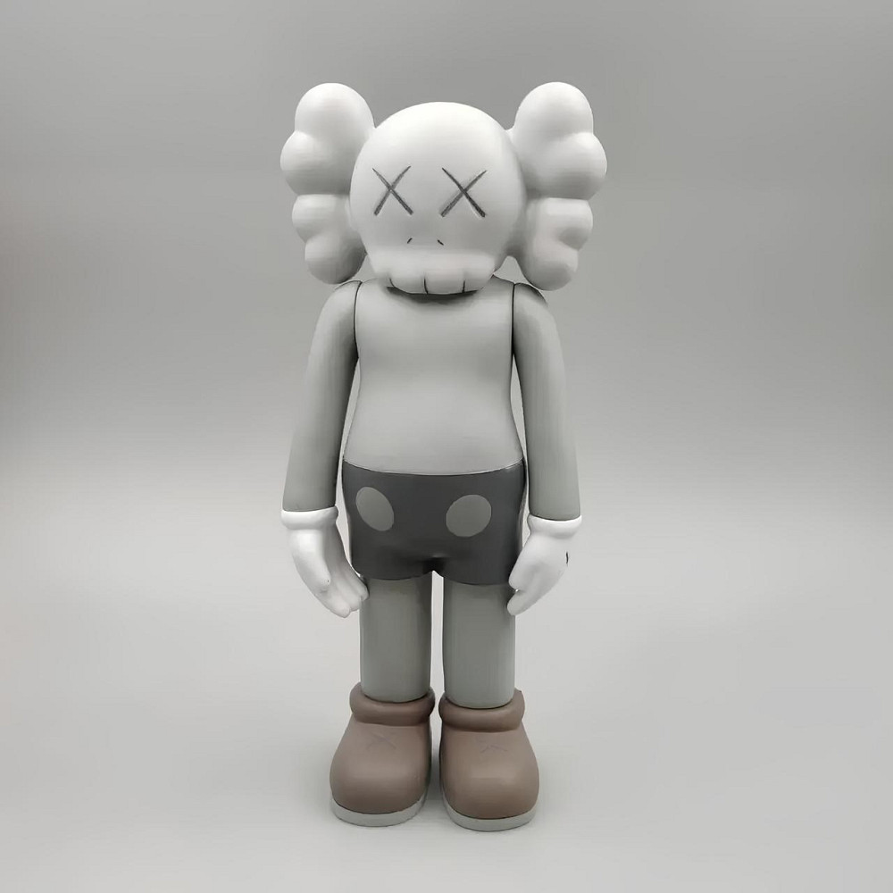 Статуэтка KAWS Companion серого цвета 18 см — дизайнерская фигурка для интерьера, коллекционная игрушка в стиле арт-той Киев - изображение 1