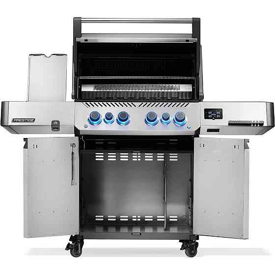 Газовый гриль Napoleon Prestige P 500 Connected с боковой конфоркой Sizzle Zone и вертилём (69212) нерж сталь P500VXRSIBPS Код: Ровно