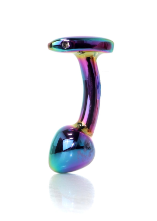 Анальная металлическая пробка Plug-Jewellery Multicolour Curved PLUG-S Sex Aura Киев