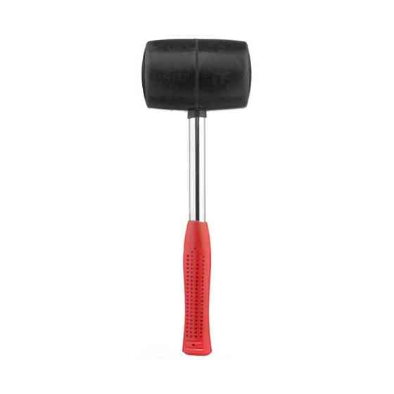 Киянка гумова, 1030 г, 70 мм, чорна гума, металева ручка INTERTOOL HT-0233 Киев
