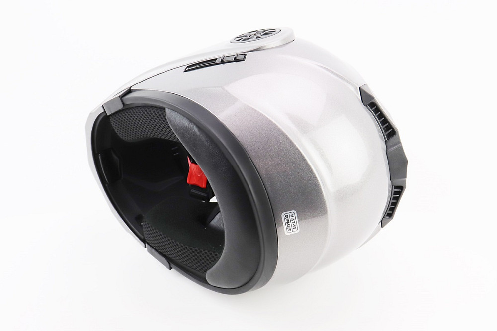 Шолом модуляр, закритий з відкидним підборіддям+відкидні окуляри BLD-159 М (57-58см), СІРИЙ глянець Київ - фото 3