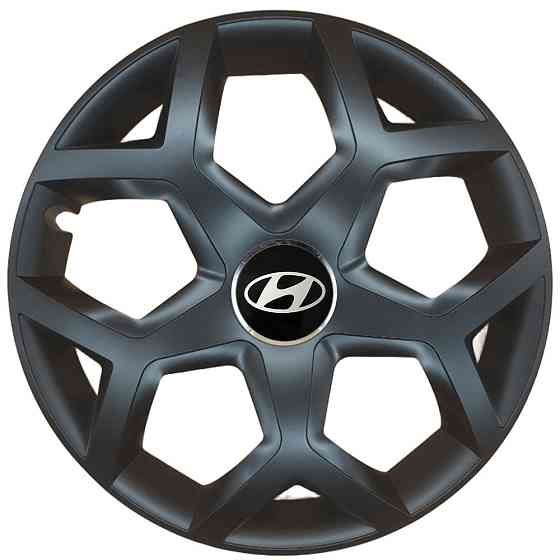Автомобільні модельні ковпаки R16 SJS Hyundai 435 4шт, чорні Вінниця