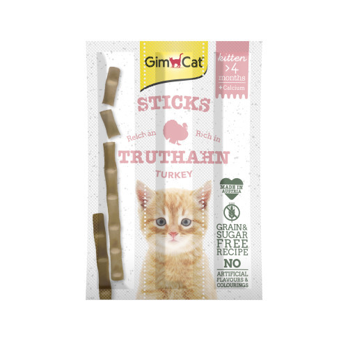 Ласощі GimCat Gimpet Kitten М_ясні палички для кошенят 3 шт Київ - фото 1