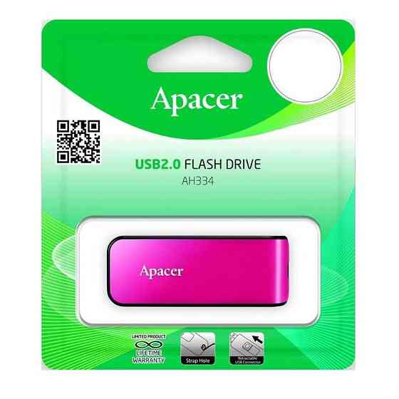Флеш-накопичувач Apacer USB 2.0 AH334 64Gb Pink Київ