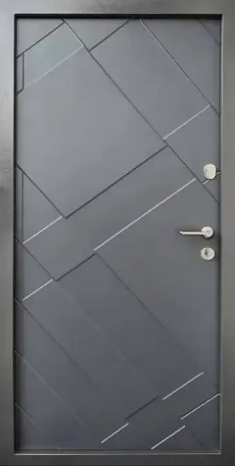 Форт-М Двері вуличні, модель Графіт комплектація "Стандарт Плюс" колір графіт Київ - фото 2