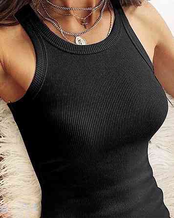 Майка жіноча рубчик Effy 42-44, Чорний Київ