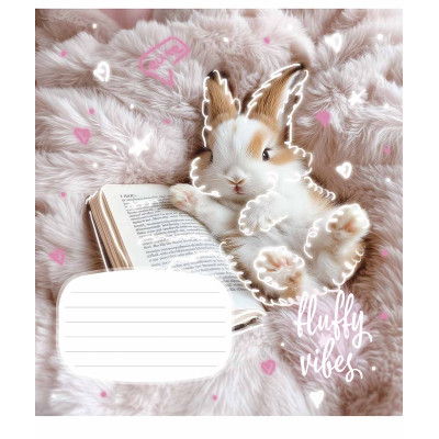 Зошит Школярик Fluffy vibes 12 аркушів клітинка (012-3546K) Вінниця - фото 5