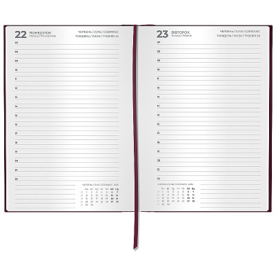 Тижневик Axent датований 2026 Classic City, 145х210, сливовий (8842-26-5-A) Вінниця - фото 3