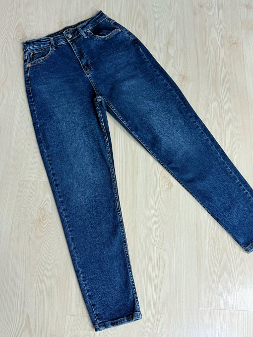 Джинси жіночі Mikaletta 13102 MOM comfort стрейч сині, синій, З6, 36, 94 см, 121 см Київ - фото 19