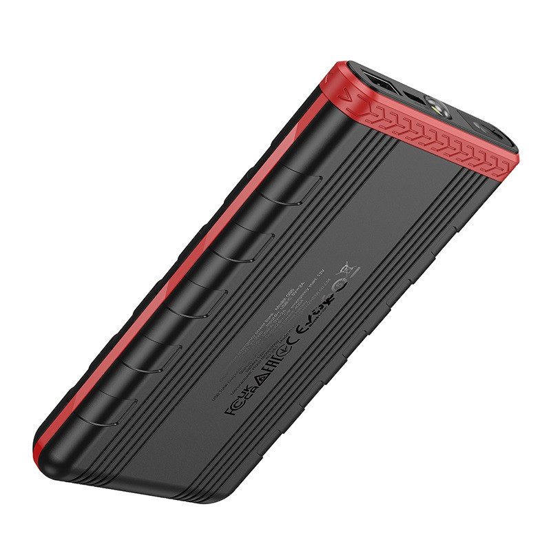 Автомобільний пуско-зарядний пристрій HOCO QS5 Refined intelligent emergency start-up power bank (6000mAh) Black Київ - фото 3