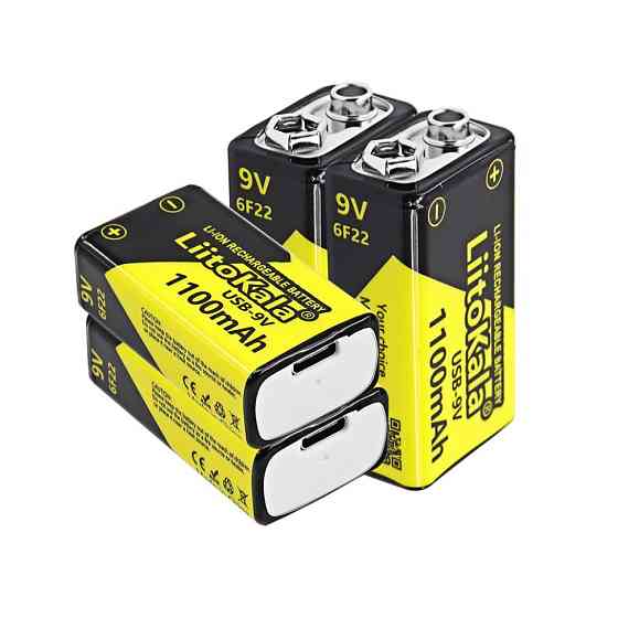 Акумулятор LiitoKala Lii-USB-9V type-C 1100mah Київ