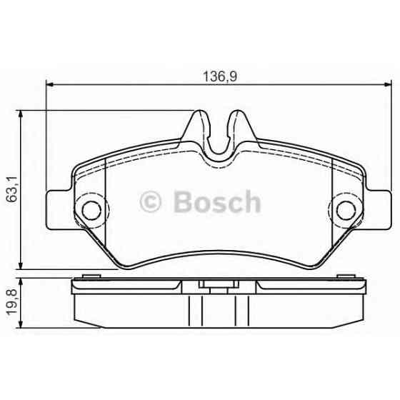 Гальмівні колодки Bosch дискові задні MB/VW Sprinter/Crafter'R '' 06>> PR2 0986495100 Харків