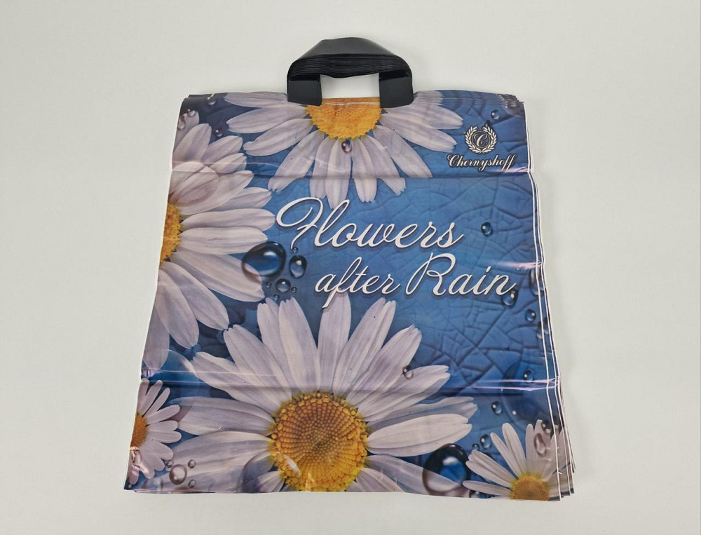 Пакет із петльовою ручкою 40*42ВТ "Ромашка Ренпако (25 шт.) Харків - фото 1