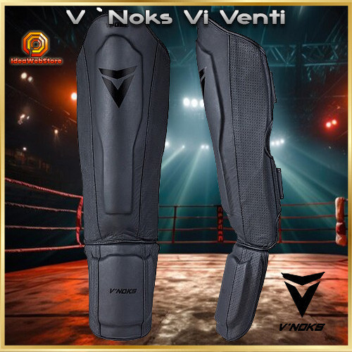 Захист гомілки та стопи V`Noks Vi Venti розмір S/M для занять ММА бойовим самбо кікбоксингом натуральна шкіра Київ - фото 1