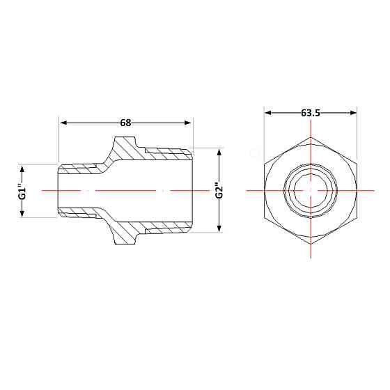 Ниппель чугунный 2