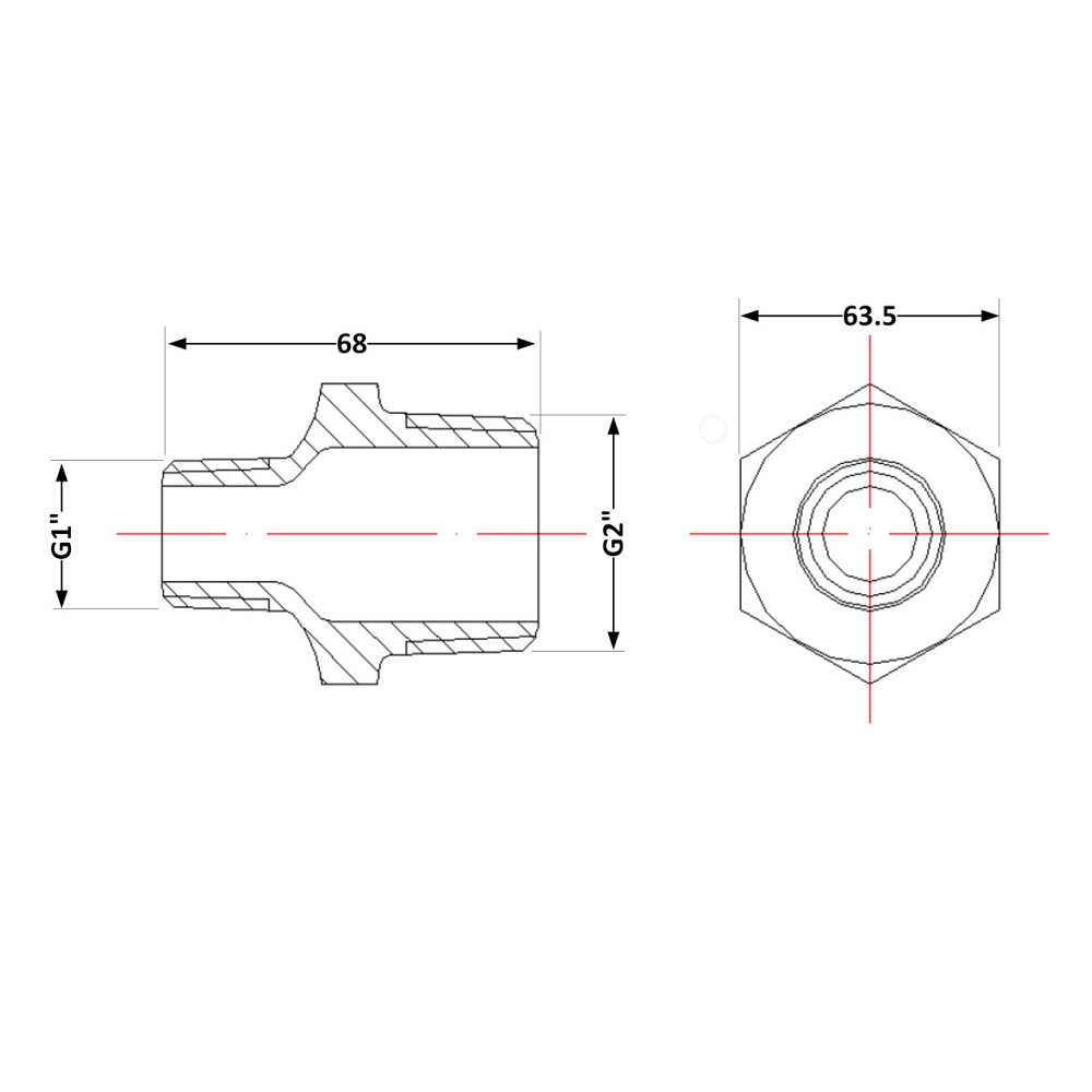 Ниппель чугунный 2