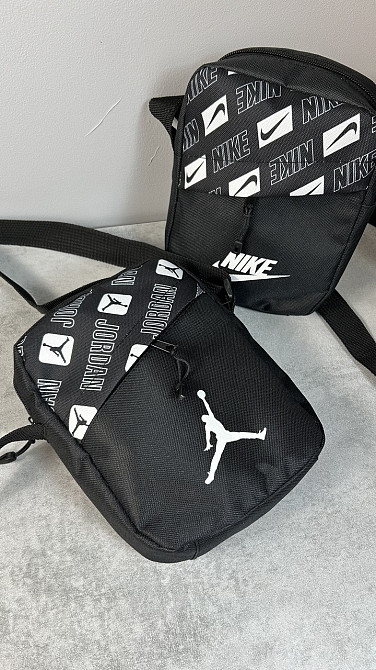 Барстека Nike, Чоловіча сумка через плече, Текстова барсетка на три відділення, Брендаова сумкаMasterSem Київ - фото 7