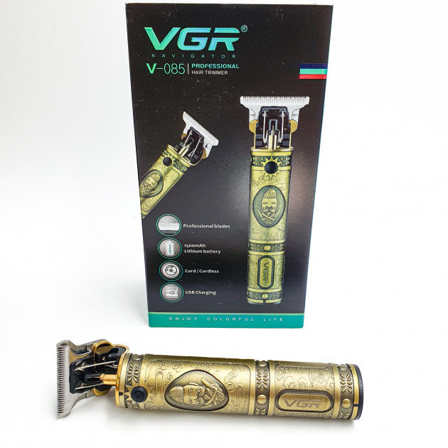 Підстригальна машинка VGR V-085, Професійний бездротовий триммер, Машинка чоловіча EL-704 для гоління Київ - фото 6