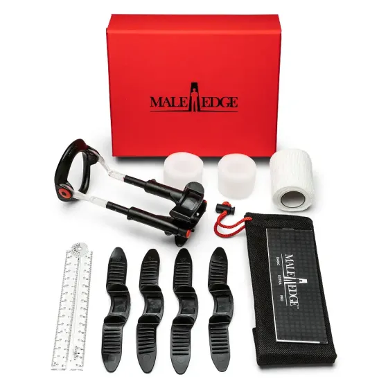 Екстендер для збільшення члена Male Edge Pro, ремінцевий, маса всього 65 г, міцний пластик Львів