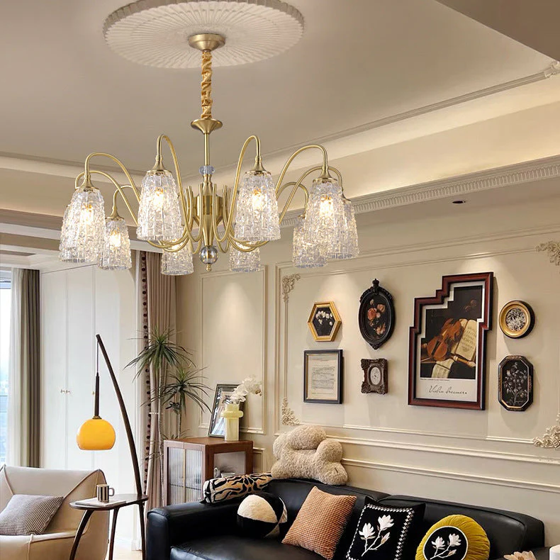 Світлодіодна люстра Orbita 5030 (Золота) на 8 плафонів Вінниця - фото 2