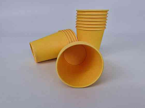 Стаканчики для кави 300 мл "ЖІЛТИЙ" Маестро (50 шт.) Харків