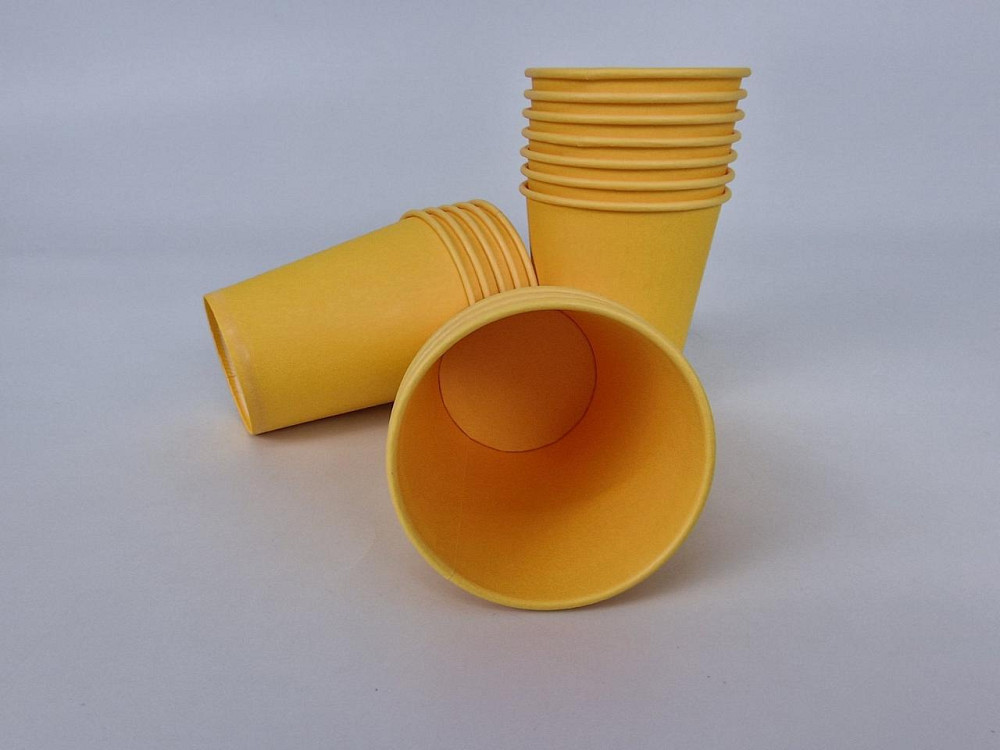Стаканчики для кави 300 мл "ЖІЛТИЙ" Маестро (50 шт.) Харків - фото 2