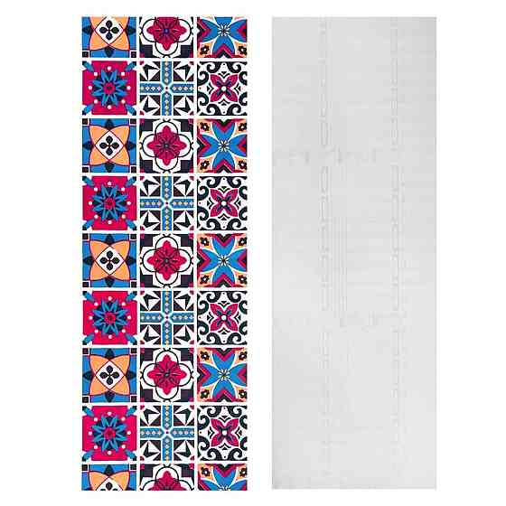 Самоклеюча плівка на паперовій основі 0,45х10м х 0,07мм Вінтажна бордова мозаїка SW-00000789 Київ