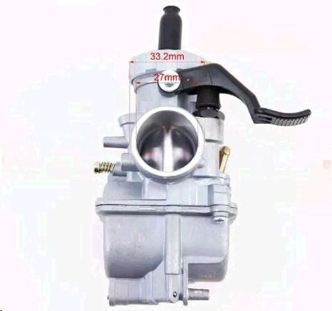 Карбюратор мотоцикл 4T CB/CG 2T/4T 150-200cc (d=27mm), дроссель ручной Мукачево - изображение 1