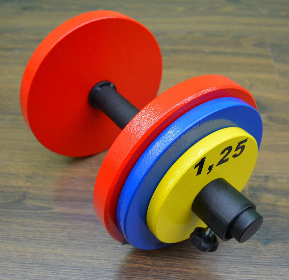 Гантели наборные 2 по 25 кг Гантели, гири, штанги и диски металлические Киев - изображение 2