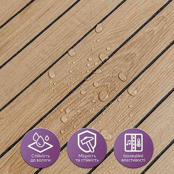 Покрытие виниловое самоклеющееся 3D рейки 600х600х2,8мм Светлый миндаль SW-00002204 Киев