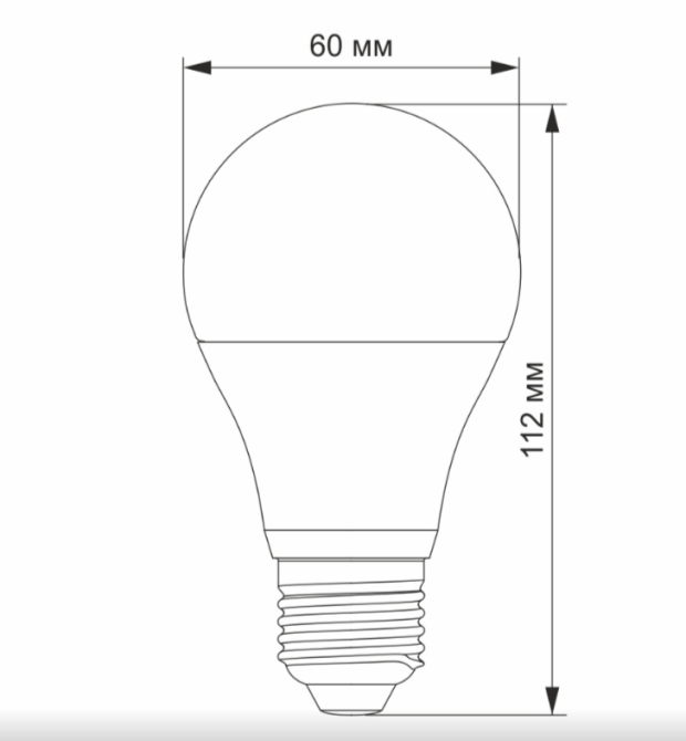 Лампа A60 12W E27 4100К 220V LED Titanum Житомир - изображение 4