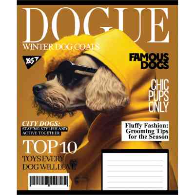 Зошит Yes Animal's fashion А5 24 аркушів клітинка (767781) Вінниця