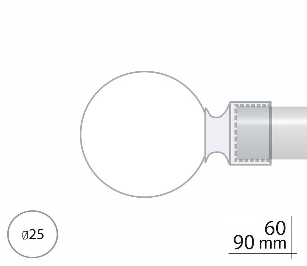 Закінчення для карнизу Orvit СЕПІЯ 25 мм САТИН Львов - изображение 2