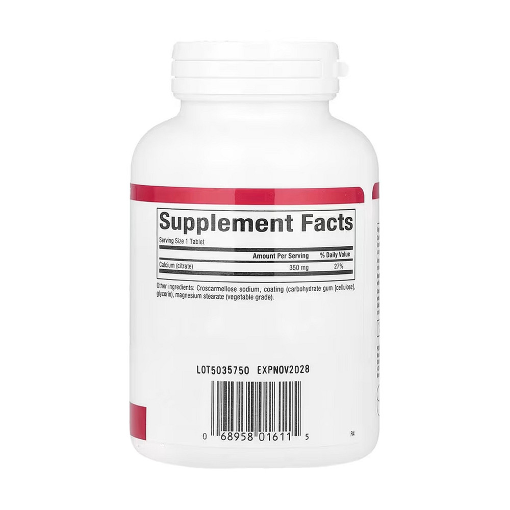 Цитрат кальция Natural Factors Calcium Citrate 350mg 90 таб Киев - изображение 2