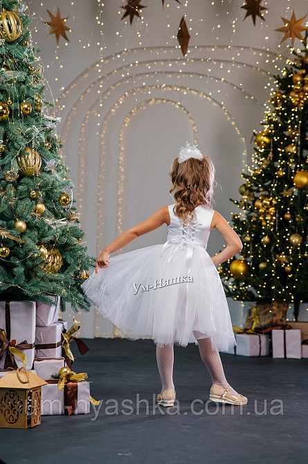 Детское нарядное платье Снежинка с блестками Кривой Рог - изображение 12
