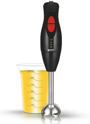 Компактний ручний блендер BITEK BT-267, 300Вт, металева ніжка, 2 швидкості, для подрібнення продуктів Одеса - фото 3
