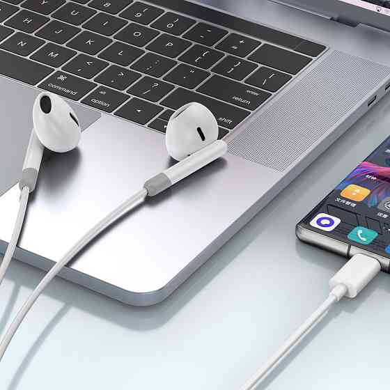 Навушники дротові WIWU EB314 Wired Earphone (Type-C) White Одеса