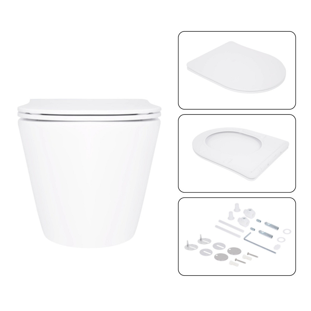 Готовое решение Qtap для ванной комнаты: подвесной унитаз Swan Ultra Quiet 520×360×320 + комплект инсталляции Nest 4 в 1 (линейная Киев - изображение 7
